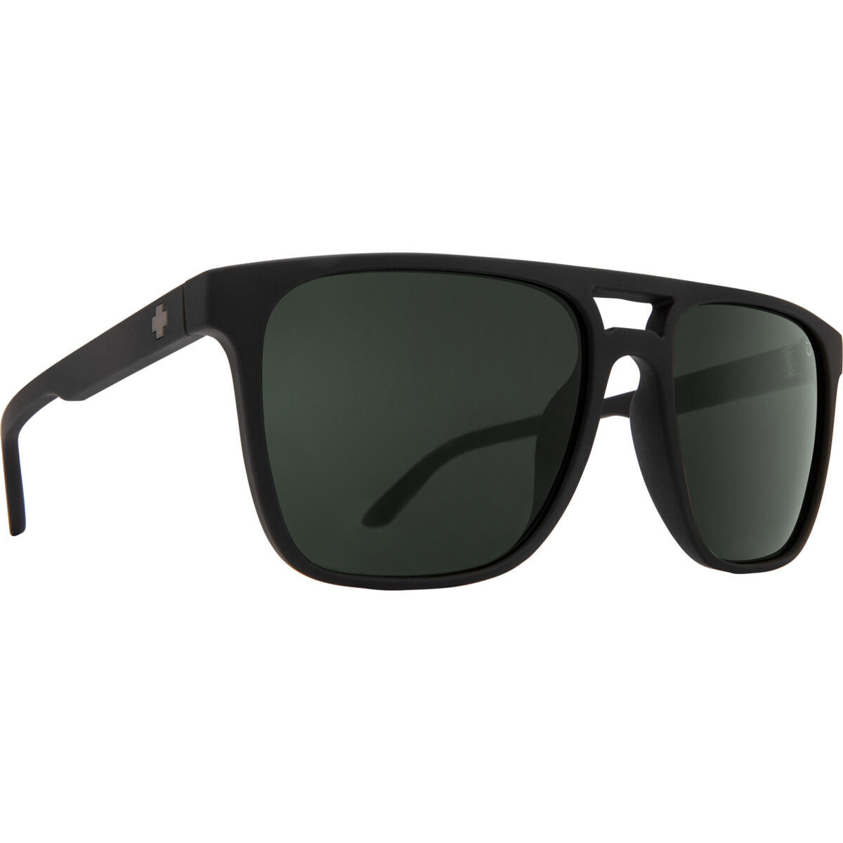 Spy Czar Sunglasses - Soft Matte Black/Happy Gray Green