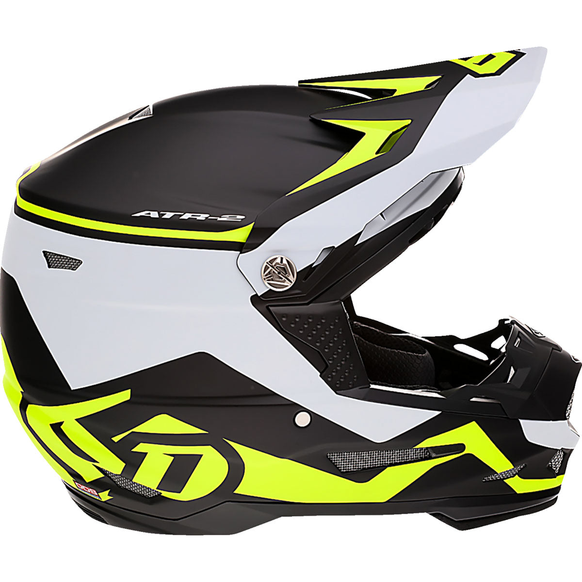 6D ATR-2 Drive Helmet - Neon Yellow