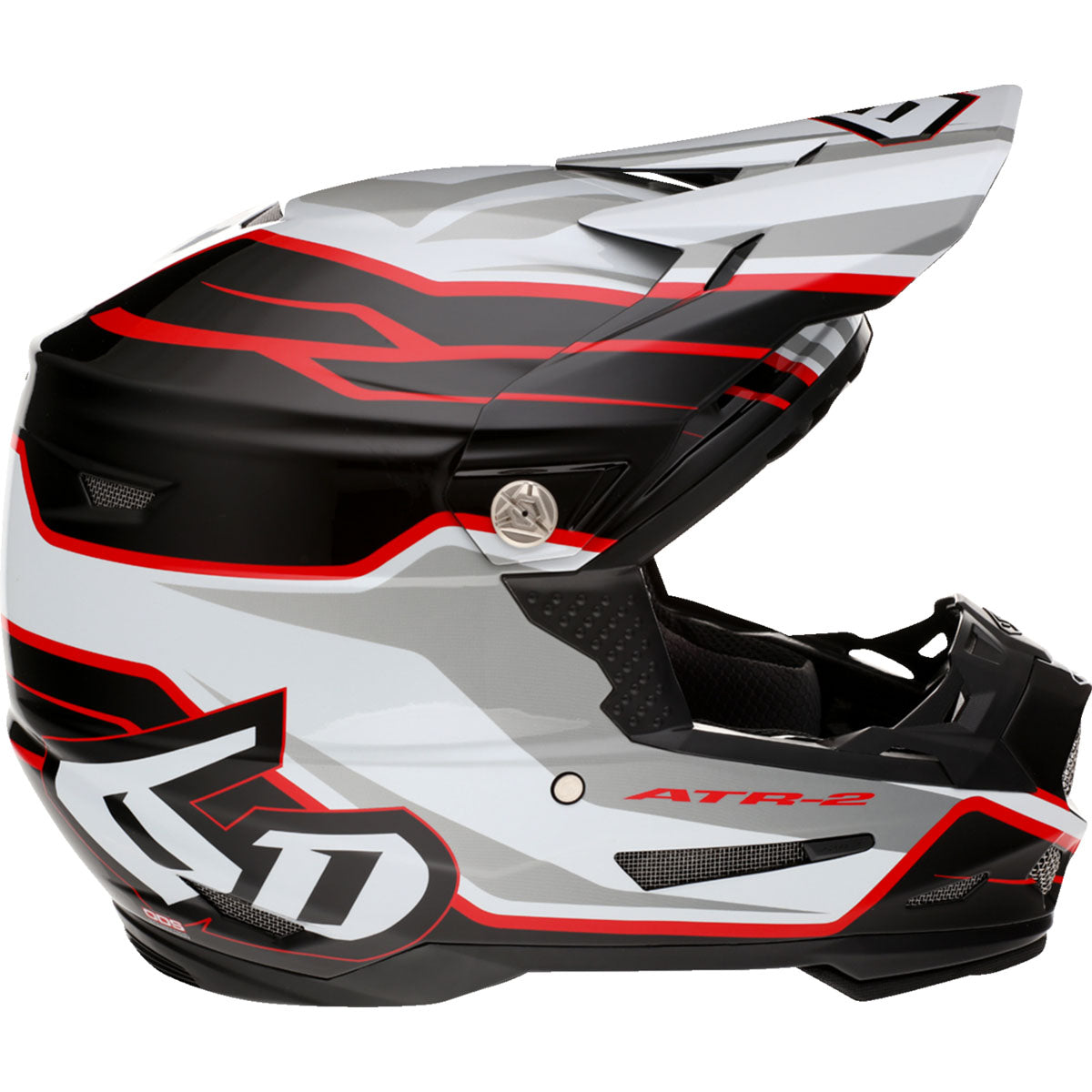 6D ATR-2 Phase Helmet - White/Red