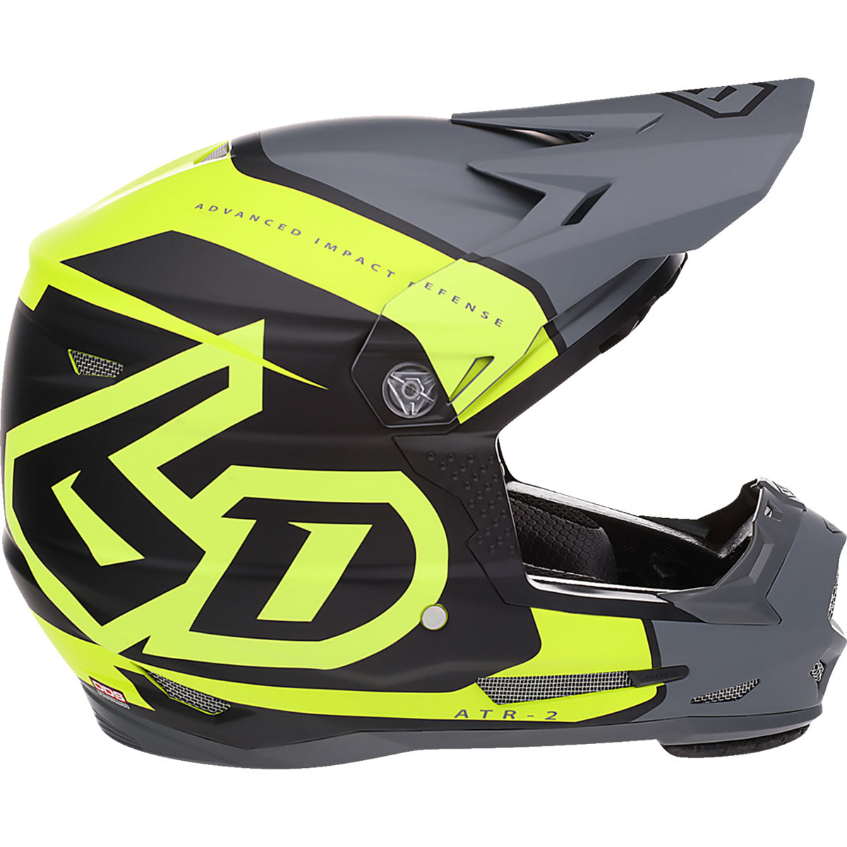 6D Youth ATR-2Y Torque Helmet - Neon Yellow