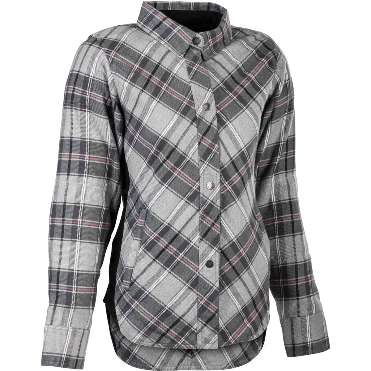 Highway 21 Womens Rogue Flannel - Pink/Grey