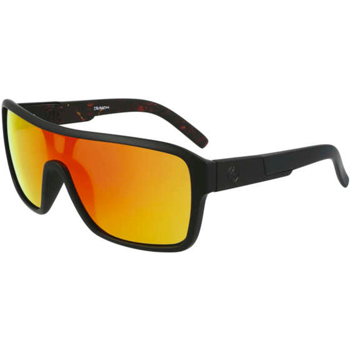 Dragon Remix Sunglasses CLOSEOUT Matte Black Inferno / Lumalens Red Ion Lens