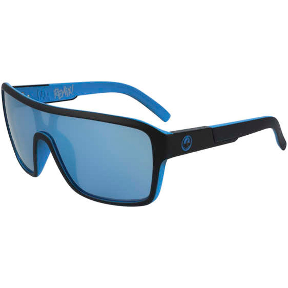 Dragon Remix Sunglasses CLOSEOUT Matte Black / Lumalens Sky Blue Ion Lens