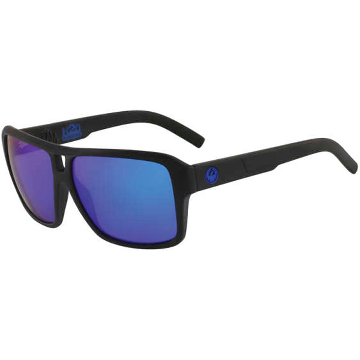 Dragon The Jam H20 Sunglasses CLOSEOUT Matte Black / Lumalens Blue Ion Polar Lens