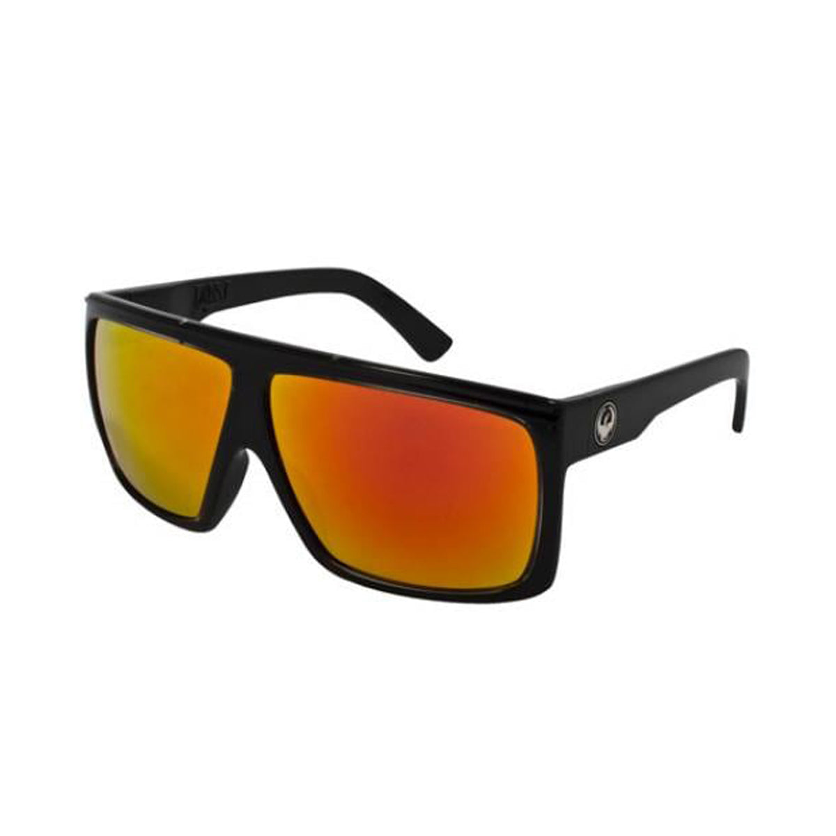 Dragon Fame Sunglasses CLOSEOUT Jet/Red Ion Lens