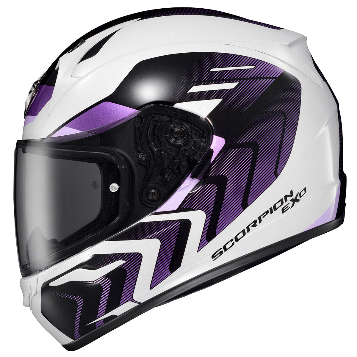 Scorpion EXO EXO-R320 Alchemy Helmet CLOSEOUT - White/Purple