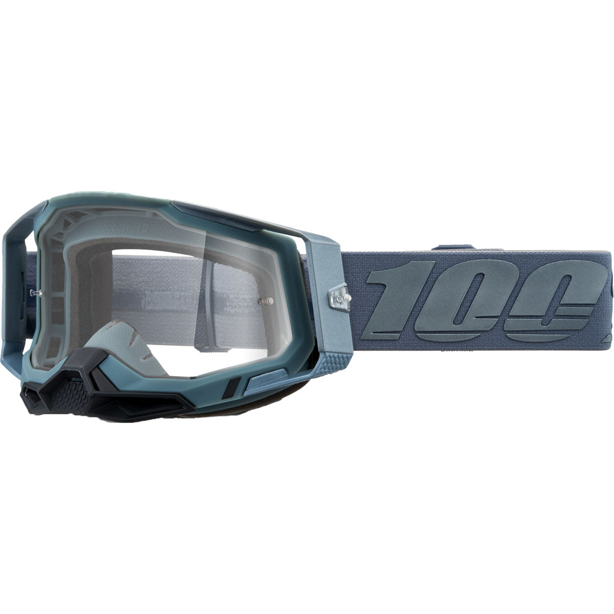 100% Racecraft 2 Goggles Battleship / Clear Lens