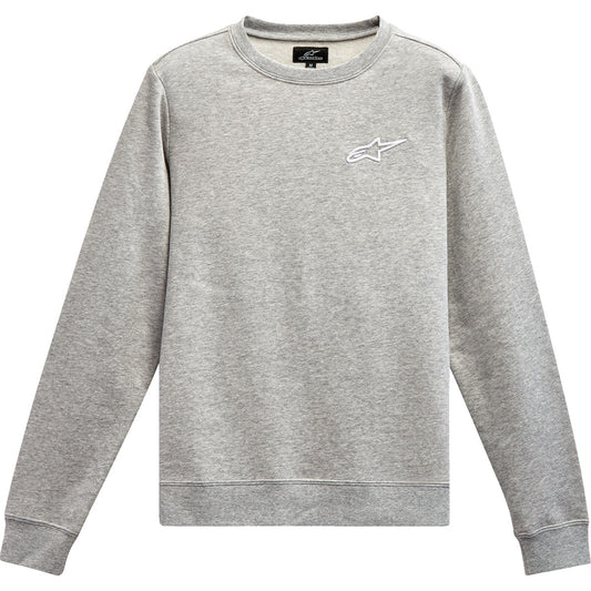 Alpinestars Womens Ageless Crew Fleece - Heather Gray/White