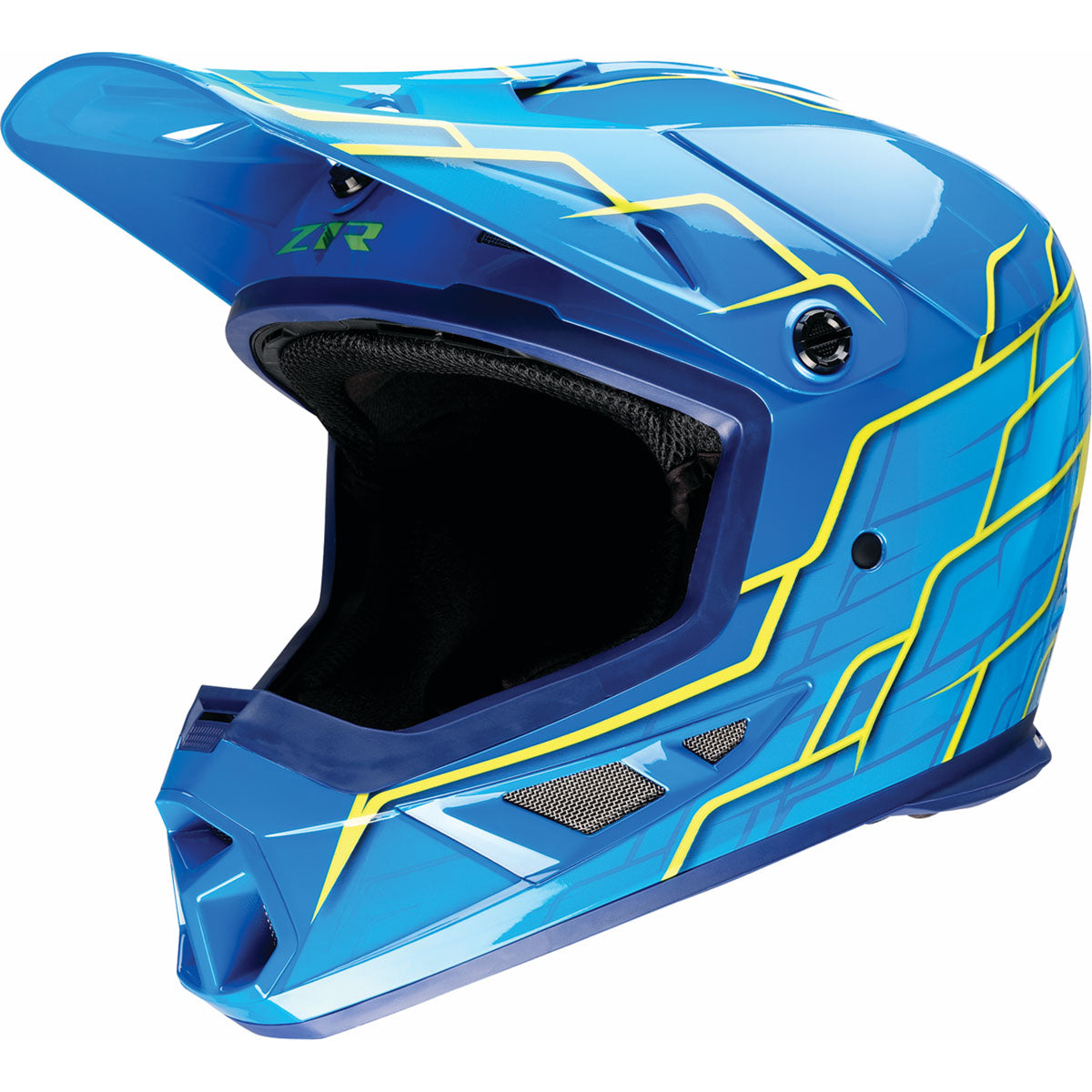 Z1R Rise 2.0 Helmet - Hyacinth - Teal/Yellow