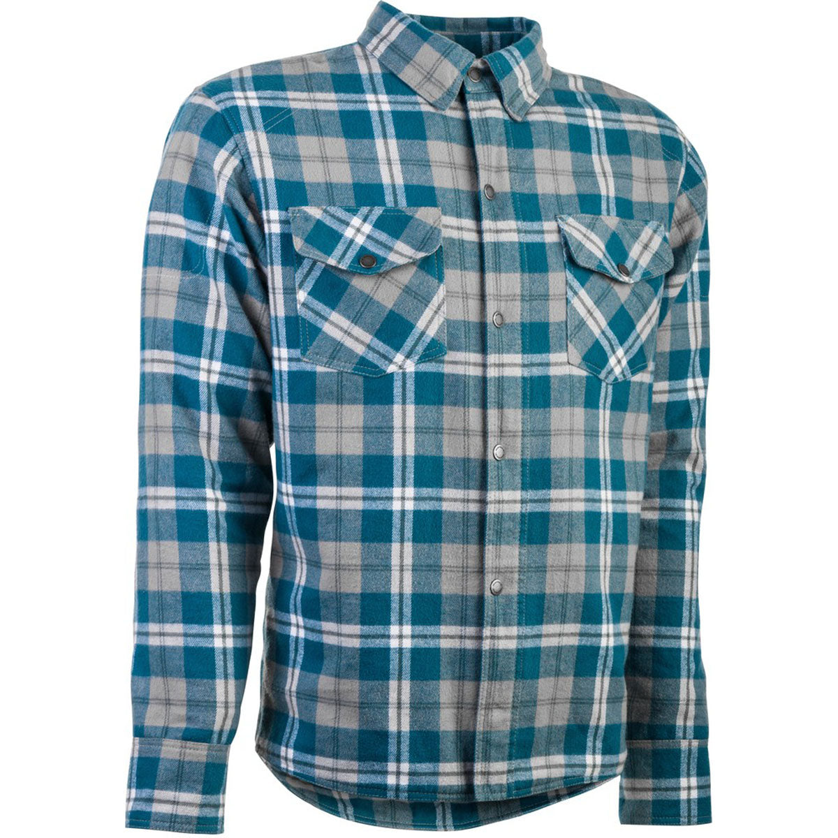 Highway 21 Marksman Flannel - Grey/Blue