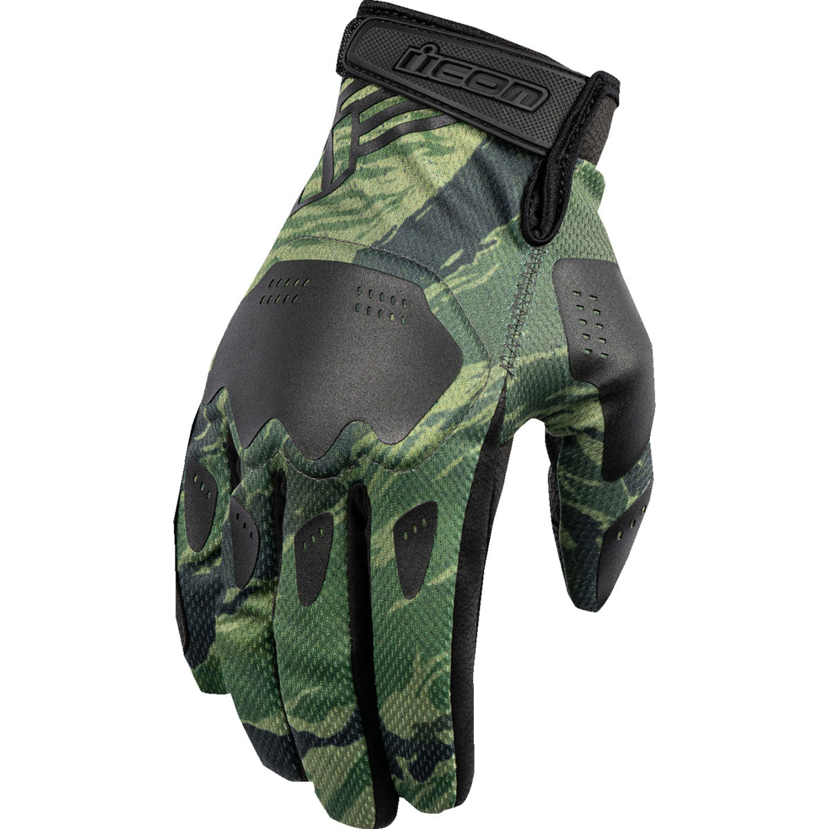 Icon Hooligan Tigers Blood Gloves - Green