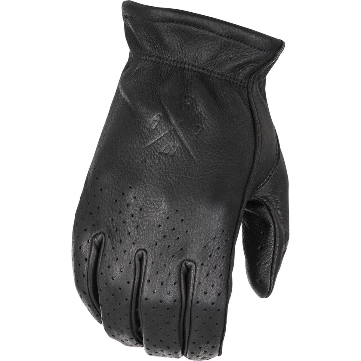 Highway 21 Louie Perforated Gloves - Black