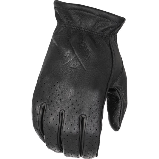 Highway 21 Louie Perforated Gloves - Black