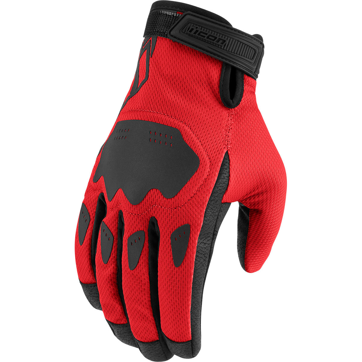 Icon Hooligan CE Gloves - Red