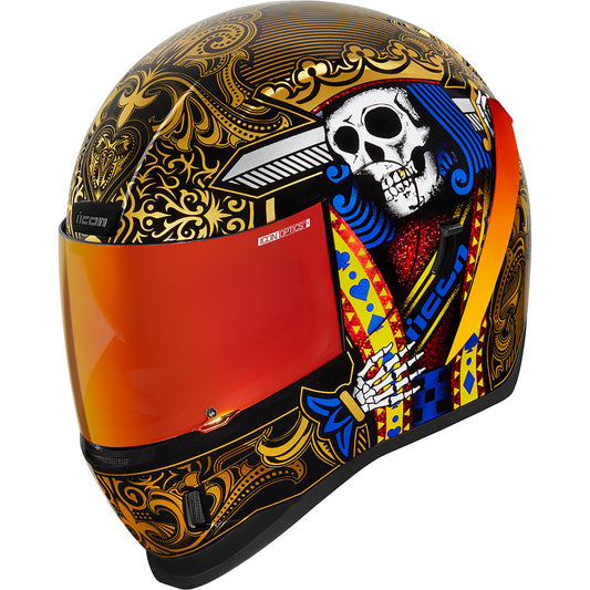 Icon Airform Suicide King Helmet (CLOSEOUT) - Gold