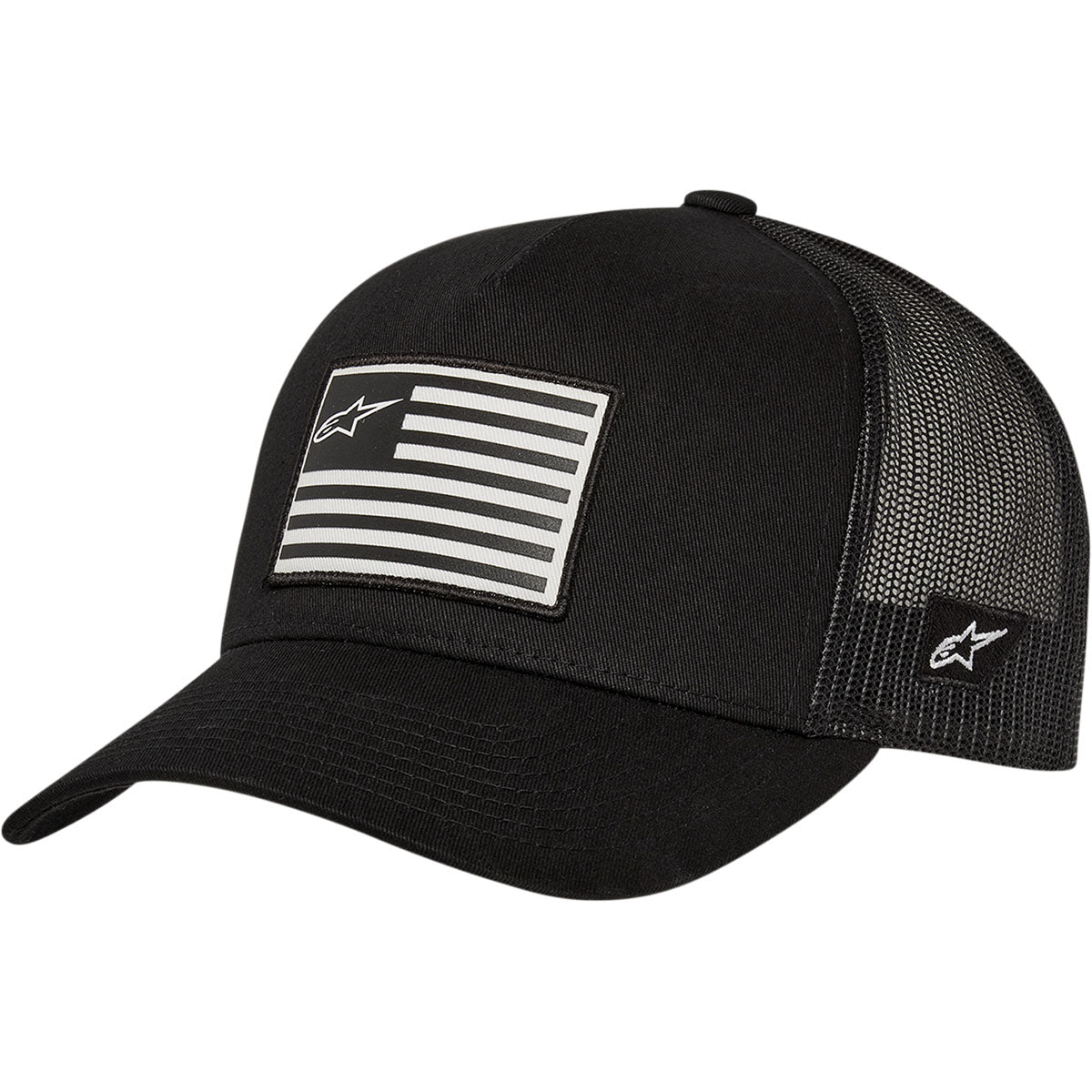 Alpinestars Flag Snapback Hat - Black/Black