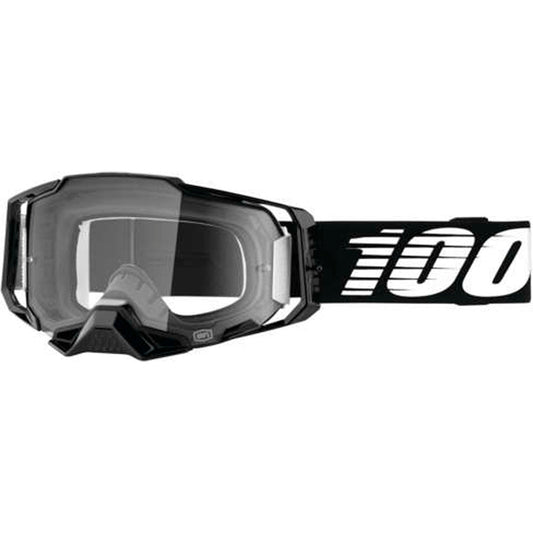 100% Armega Goggles - Black / Clear Lens Black / Clear Lens