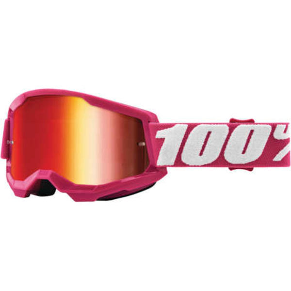 100% Strata 2 Goggles Fletcher / Red Mirrored Lens