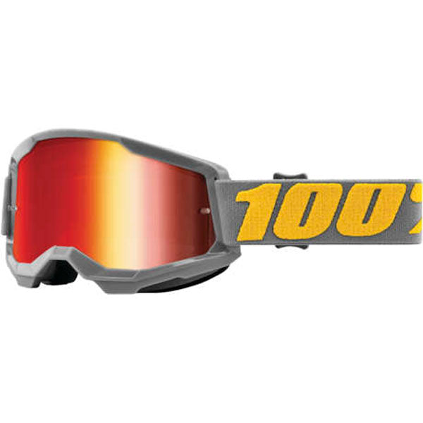 100% Strata 2 Goggles Izipizi / Red Mirrored Lens