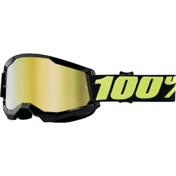 100% Strata 2 Goggles Upsol / Gold Mirrored Lens