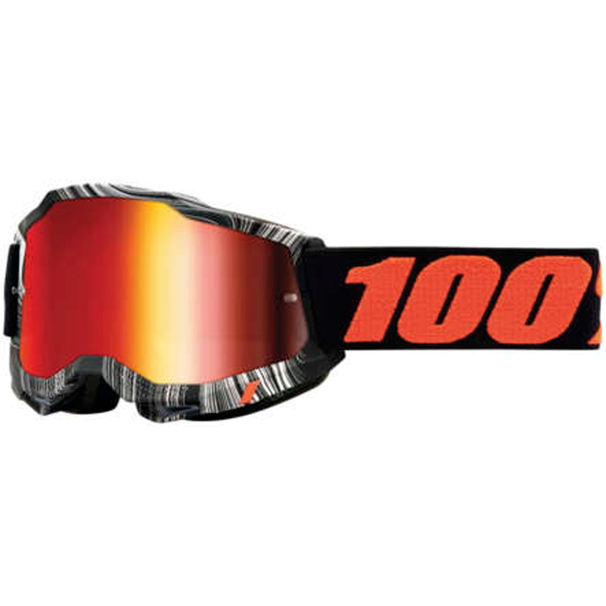 100% Accuri 2 Goggles Geospace / Red Mirrored Lens