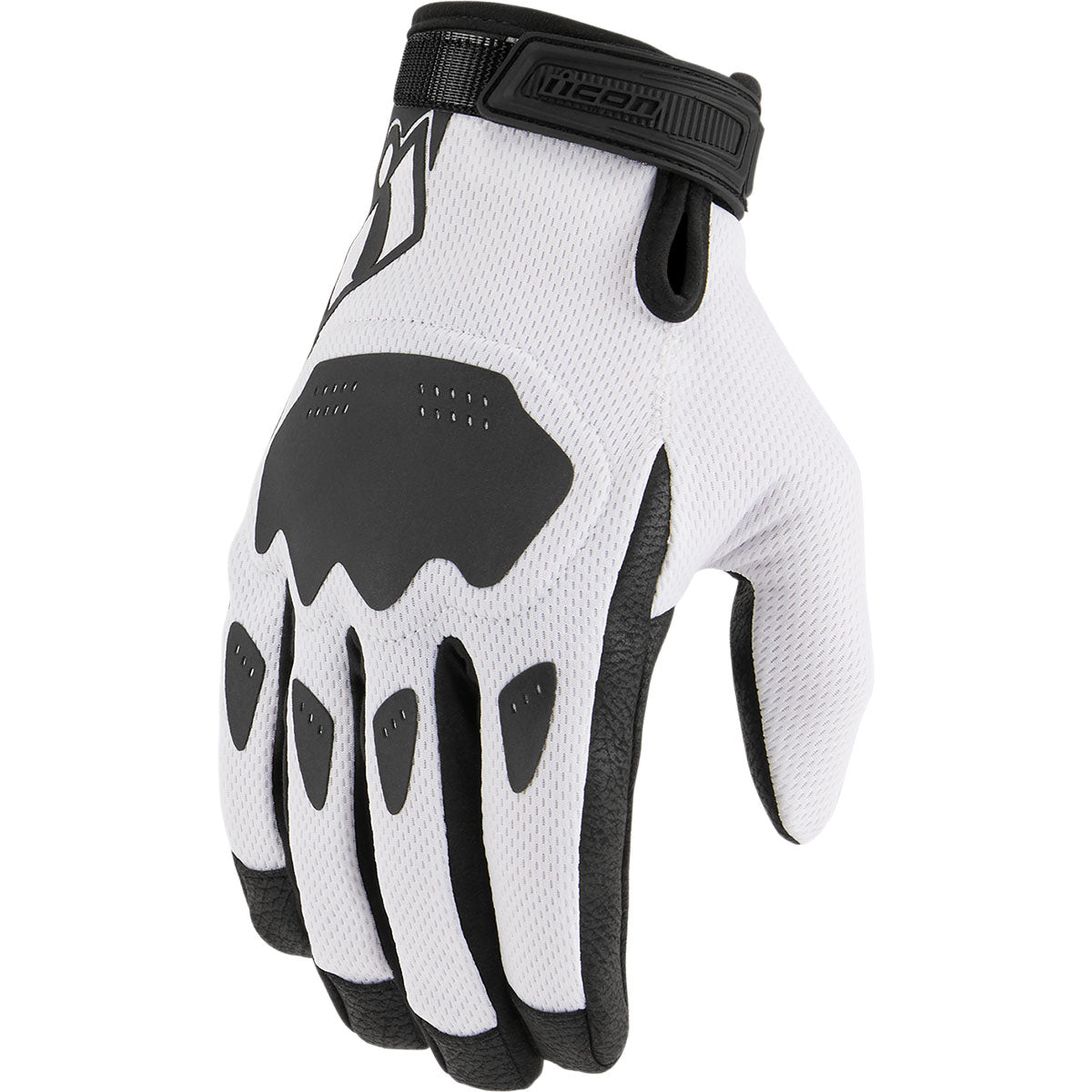 Icon Hooligan CE Gloves - White