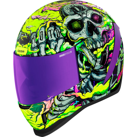 Icon Airform Hippy Dippy Helmet - Green