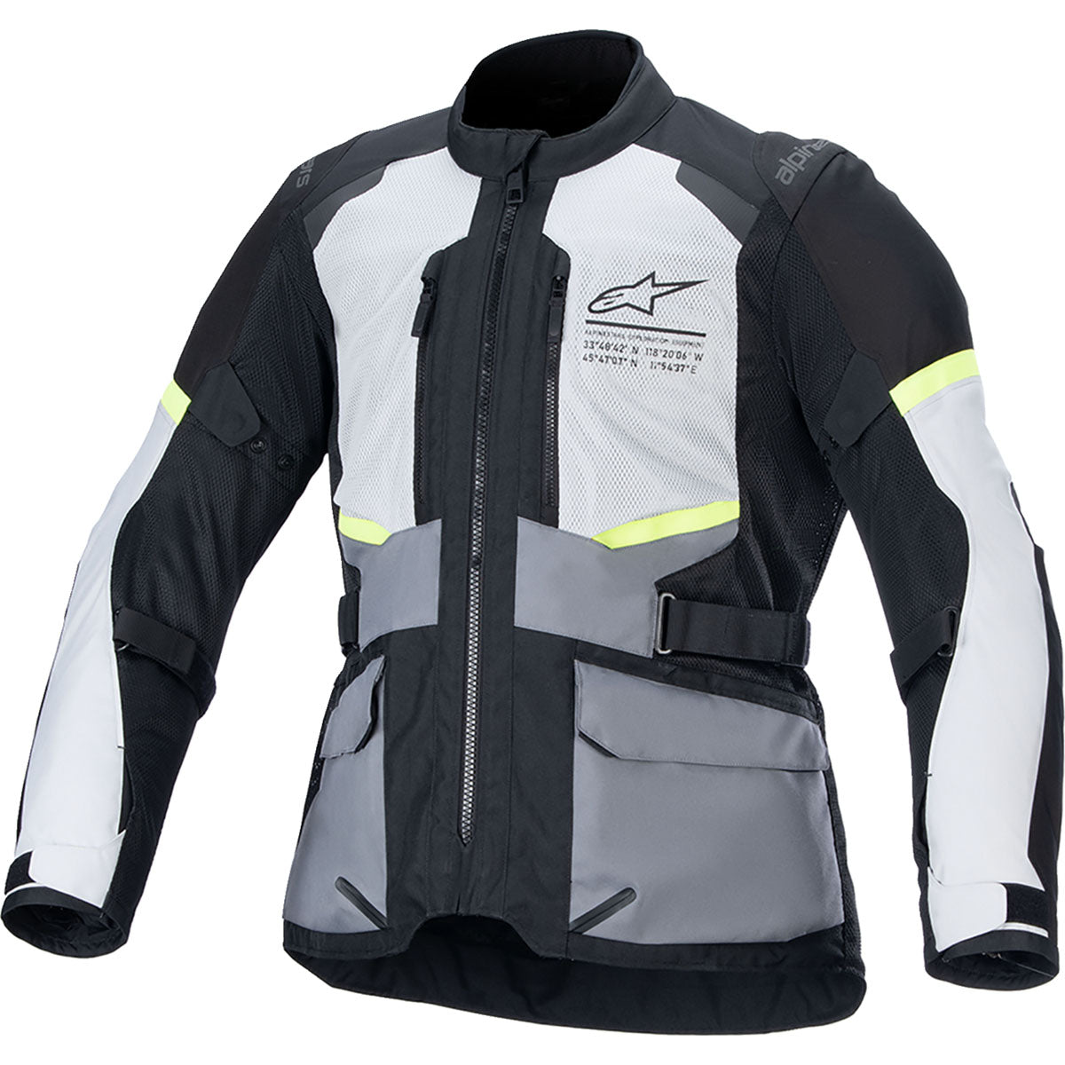 Alpinestars Andes Air Drystar Jacket - Deep Blue/Black/Ice Gray