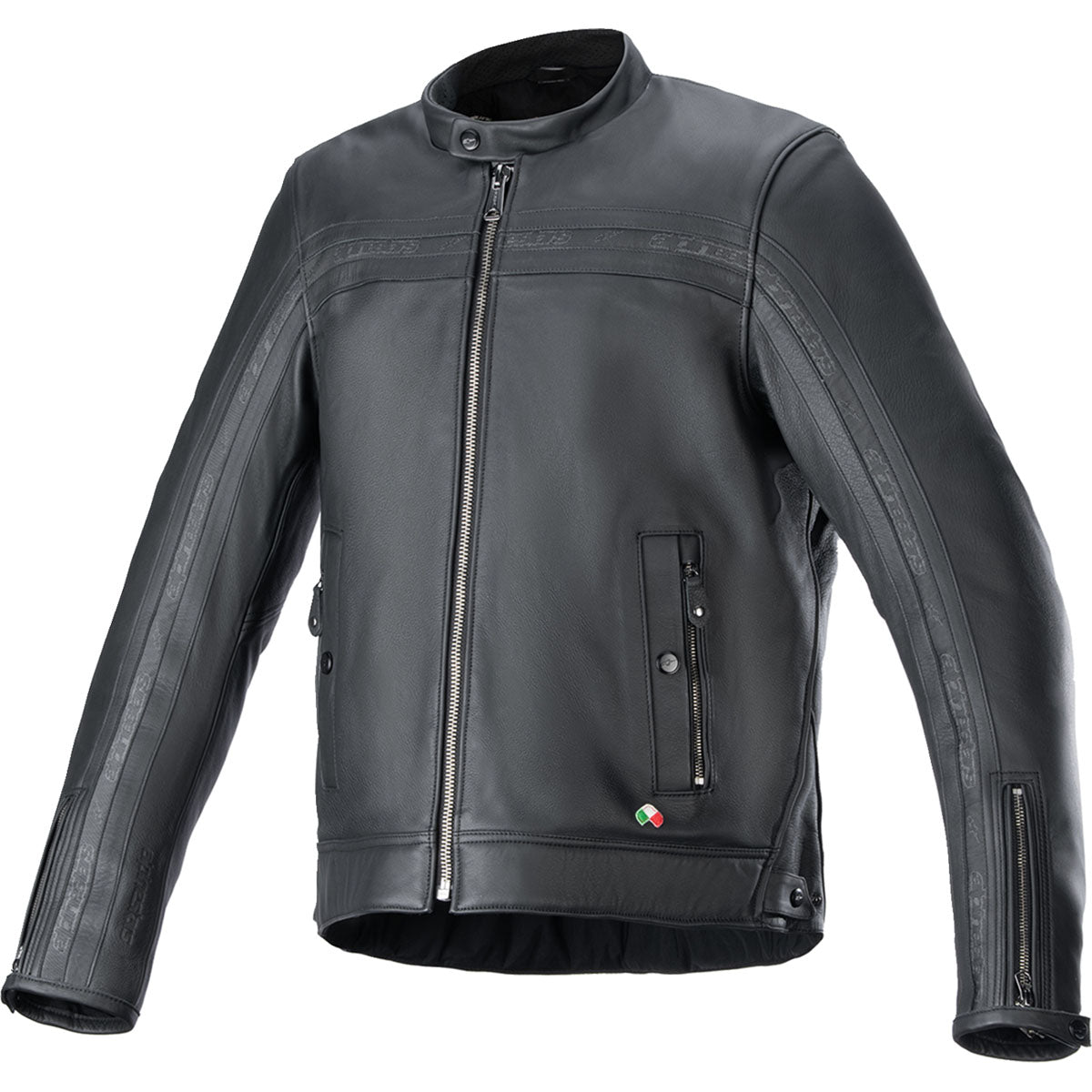 Alpinestars Dyno Leather Jacket - Black/Black