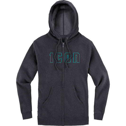 Icon Womens Kat Stevens Hoodie - Charcoal