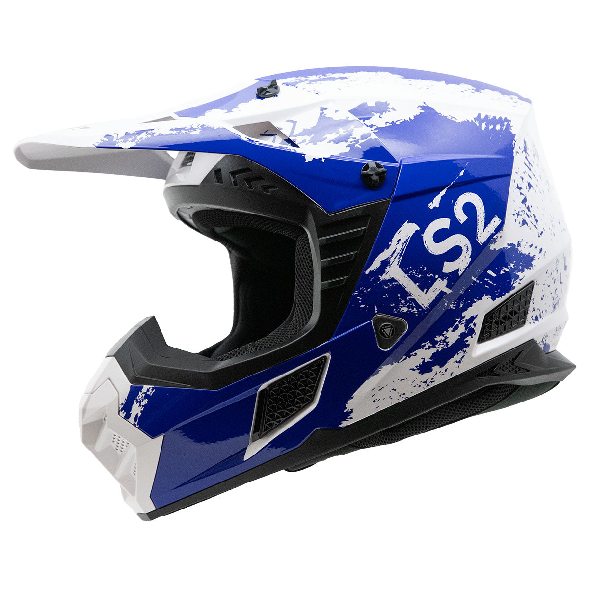 LS2 Coz Hyde Helmet - Gloss Blue/White