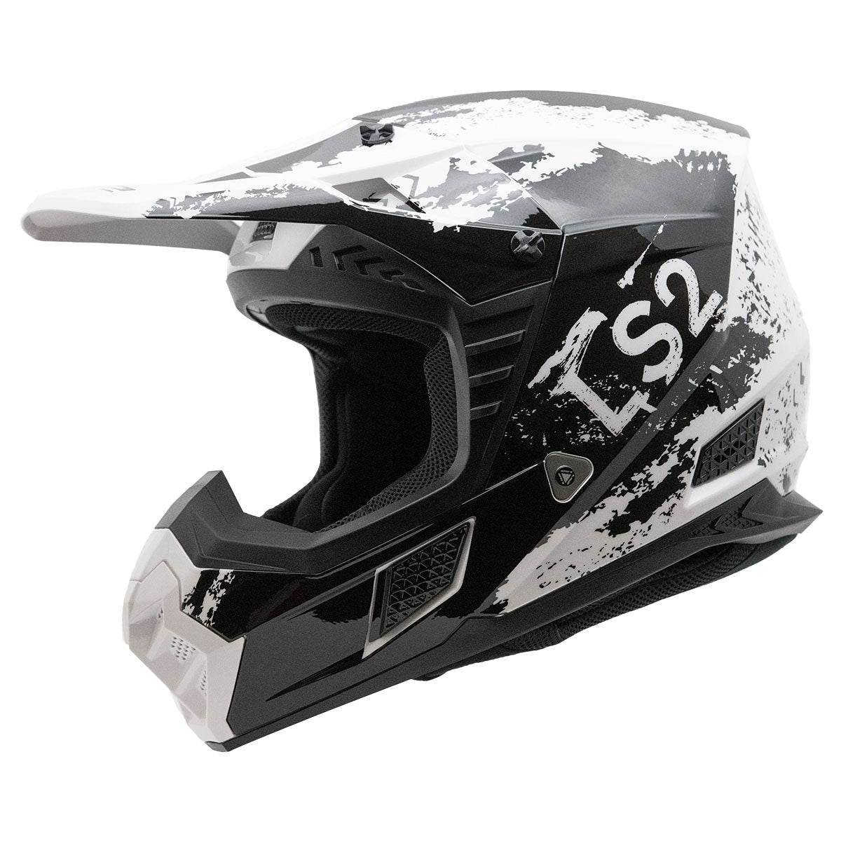 LS2 Coz Hyde Helmet - Gloss Black/White