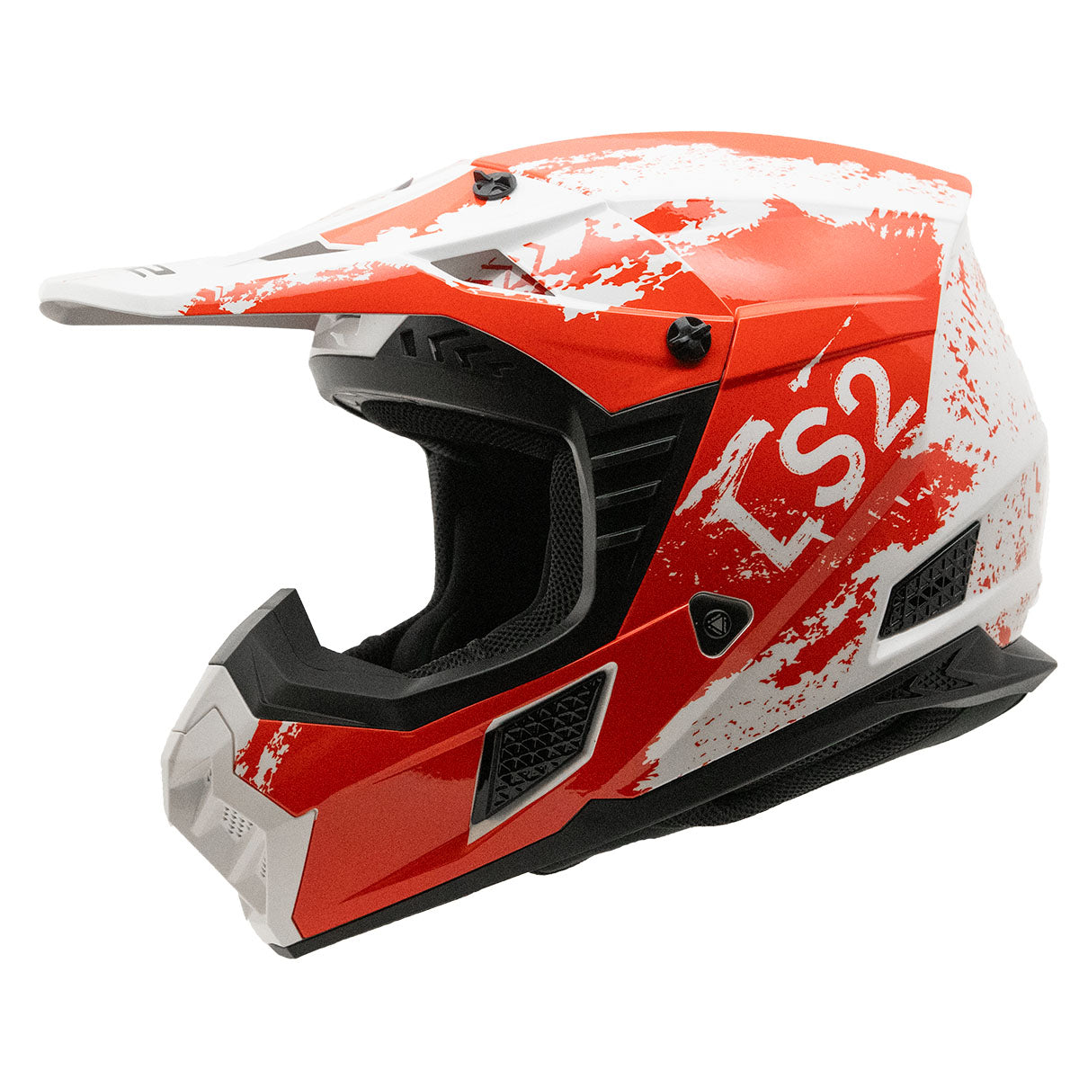 LS2 Coz Hyde Helmet - Gloss Red/White