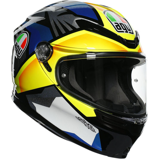 AGV K6 Joan Helmet - Black/Blue/Yellow