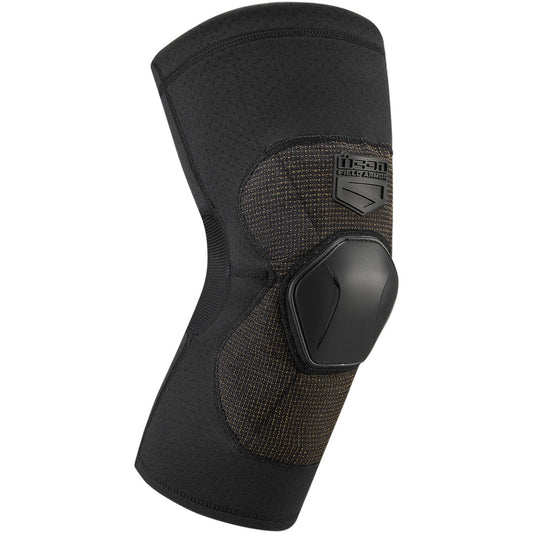 Icon Field Armor Compression Knee Guards - Black