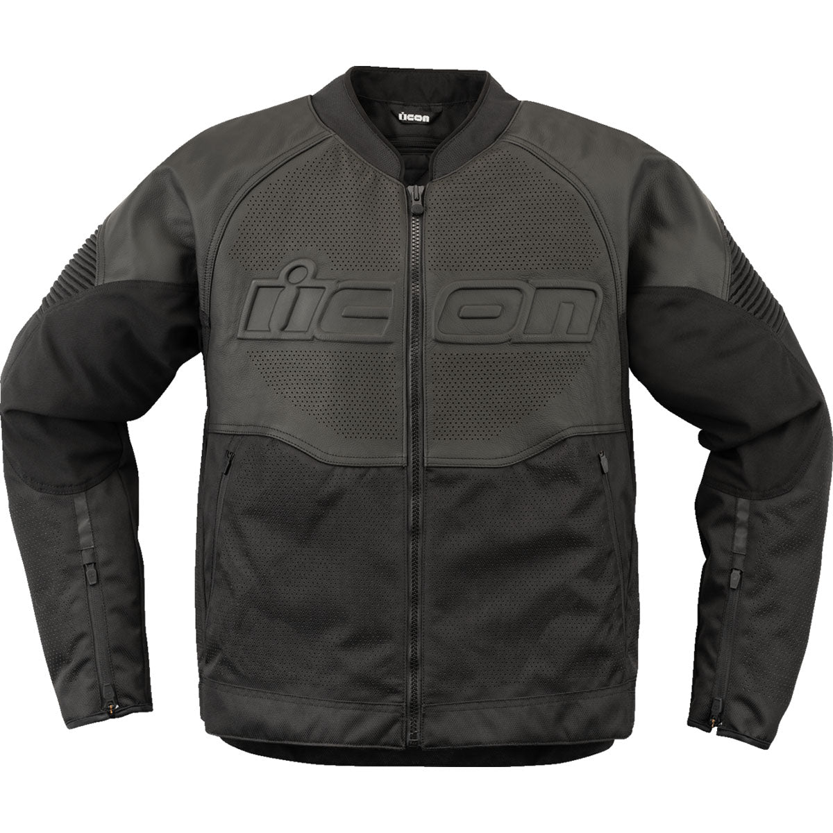 Icon Overlord3 Leather Jacket - Black