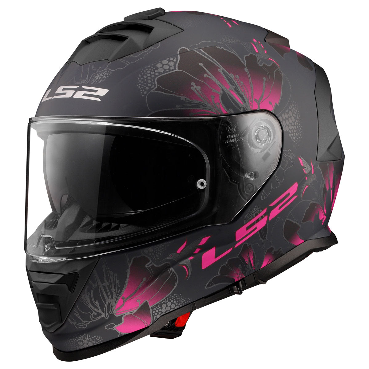 LS2 Assault Burst Helmet - Matte Black/Purple