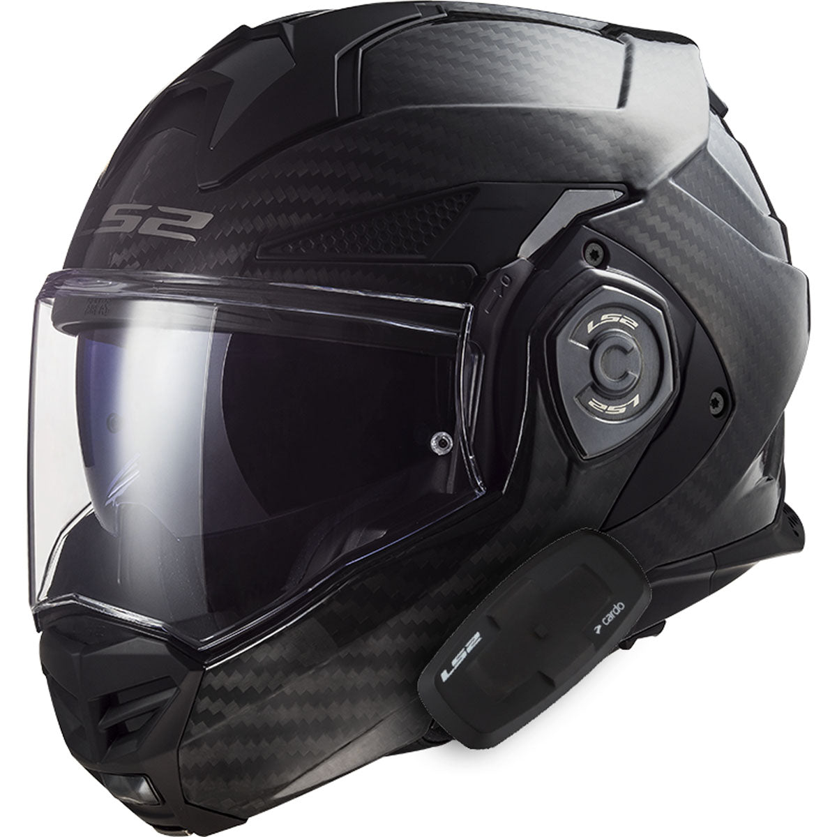 LS2 Advant X Carbon Cardo Solid Helmet - Matte Black