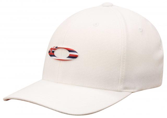 Oakley Tincan Hawaii Flag Flexfit Hat - White