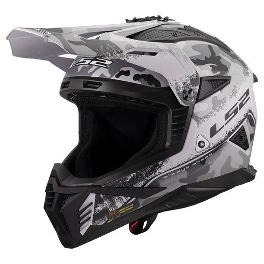 LS2 Gate II Carbine Helmet - Gloss Gray (Tonal)/Black