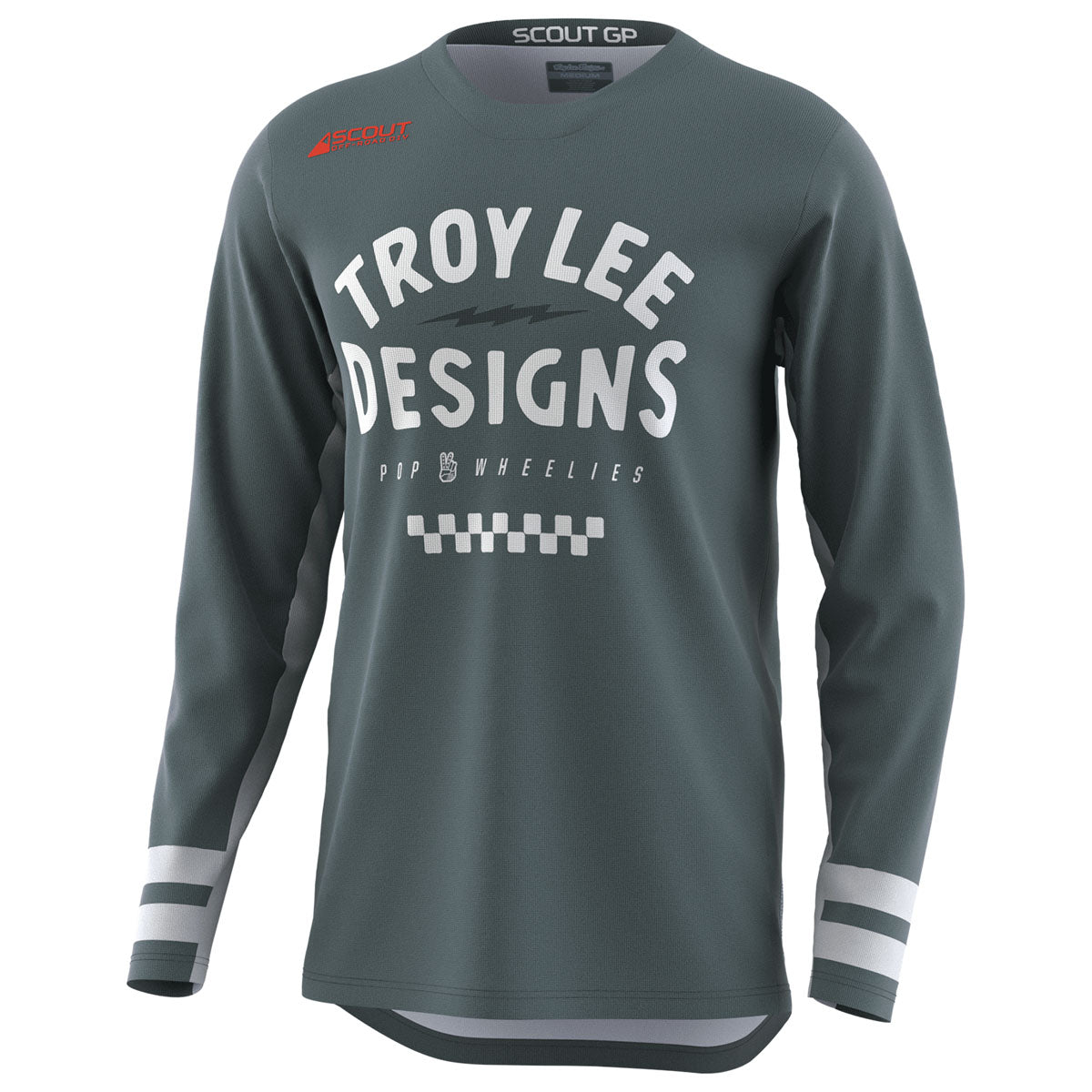 Troy Lee Designs Scout GP Jersey - Ride On CLOSEOUT - Black / White