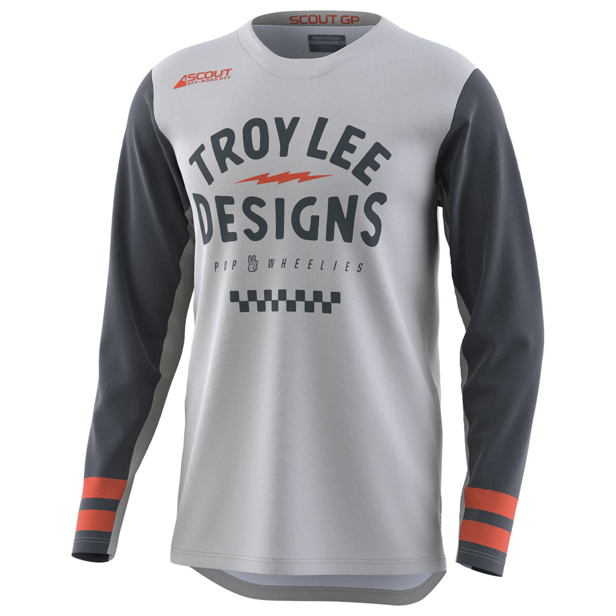 Troy Lee Designs Scout GP Jersey - Ride On - Charcoal / Vintage White