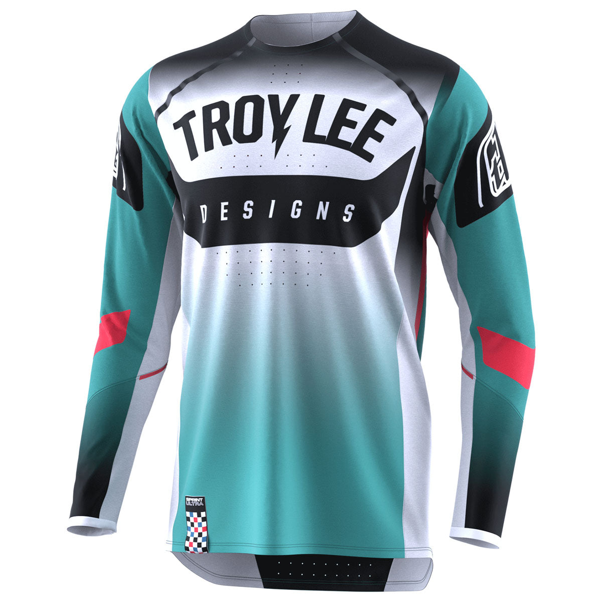 Troy Lee Designs SE Ultra Jersey - Arc CLOSEOUT - Turquoise / Neon Melon