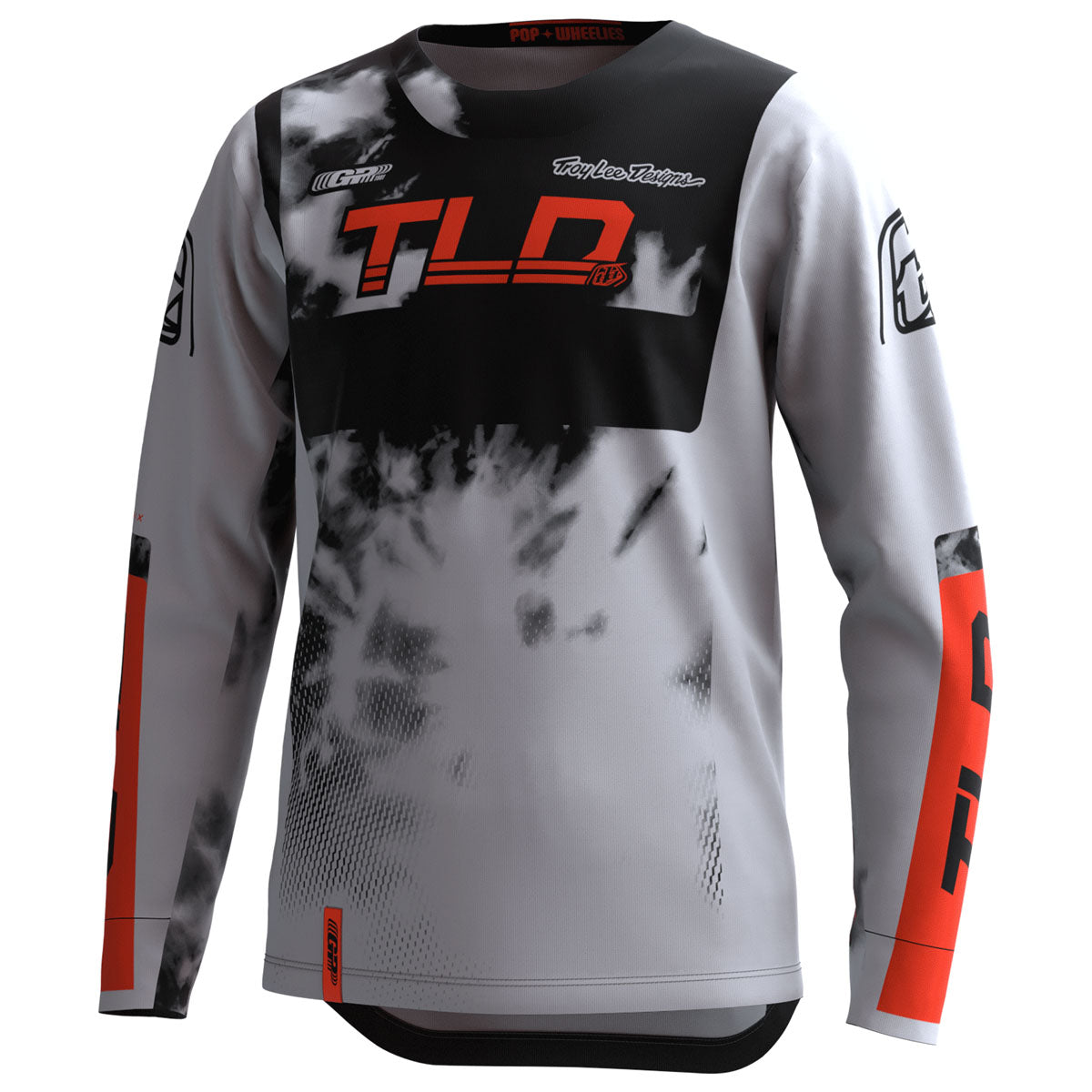 Troy Lee Designs Youth GP Jersey - Astro CLOSEOUT - Light Gray / Orange