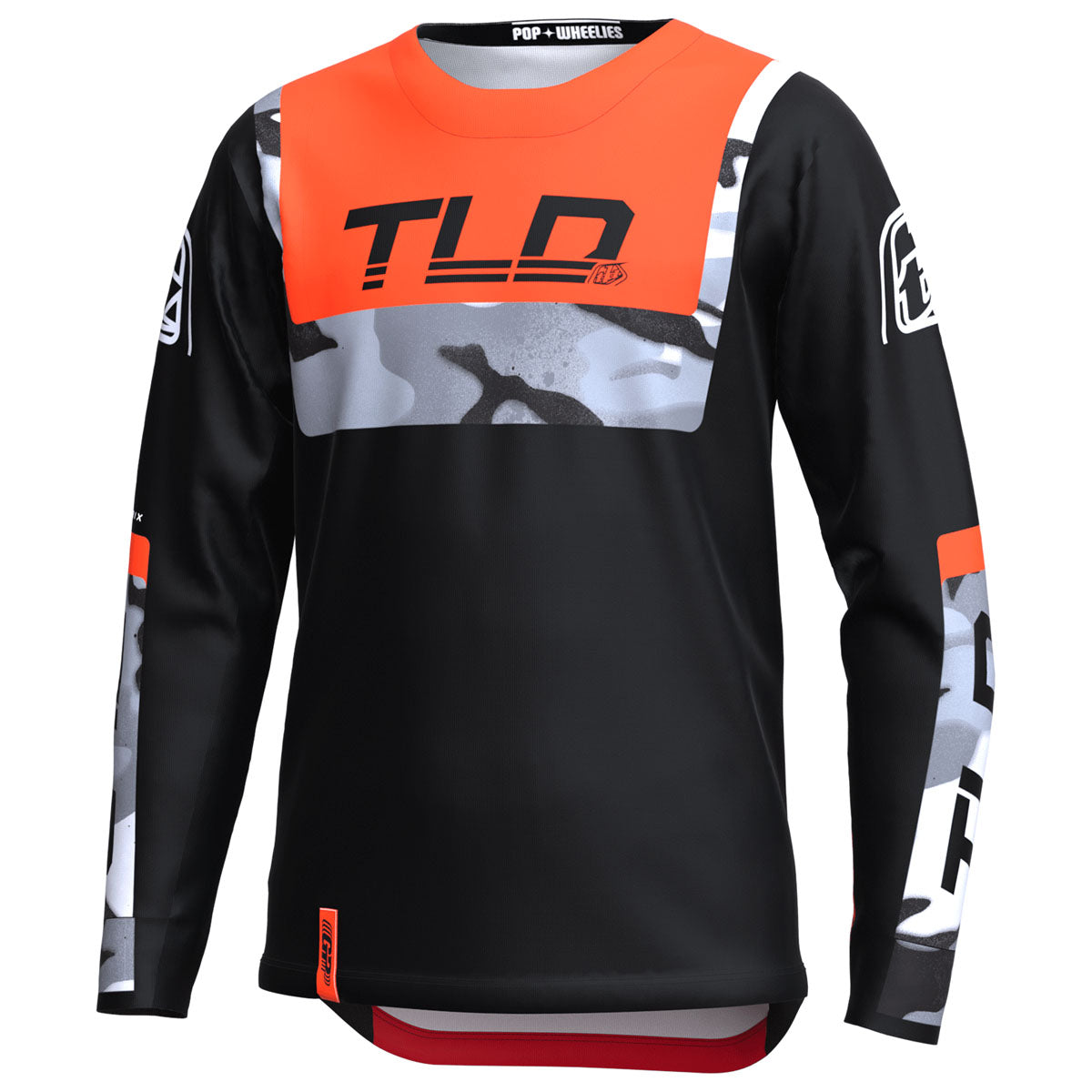 Troy Lee Designs Youth GP Jersey - Brazen Camo CLOSEOUT - Black / Orange