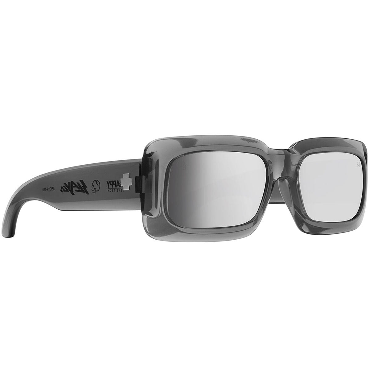 Spy Ninety Six Sunglasses CLOSEOUT - Clear Smoke/Happy Grey Silver Specra Mirror