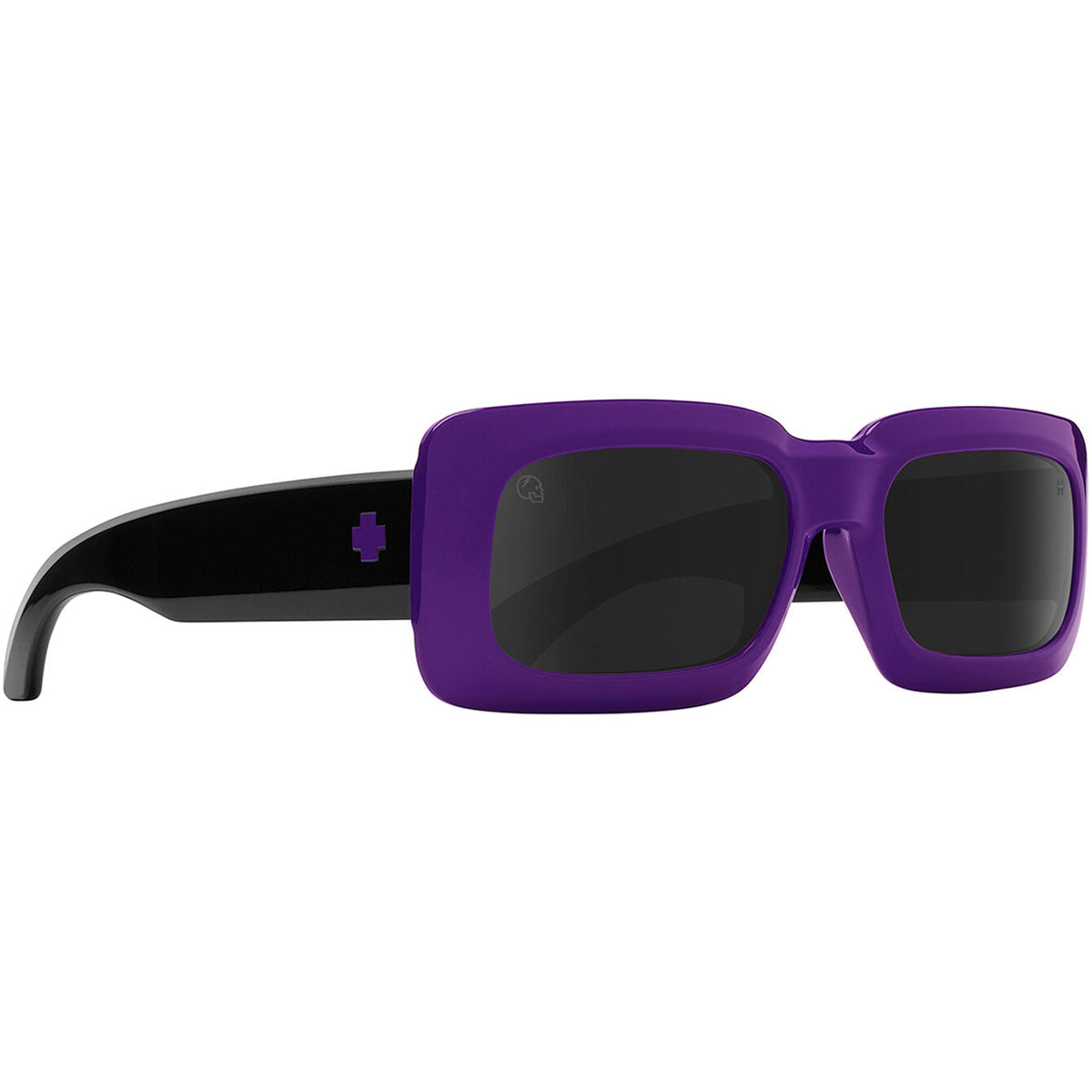 Spy Ninety Six Sunglasses CLOSEOUT - Purple Black/Happy Grey Black Mirror