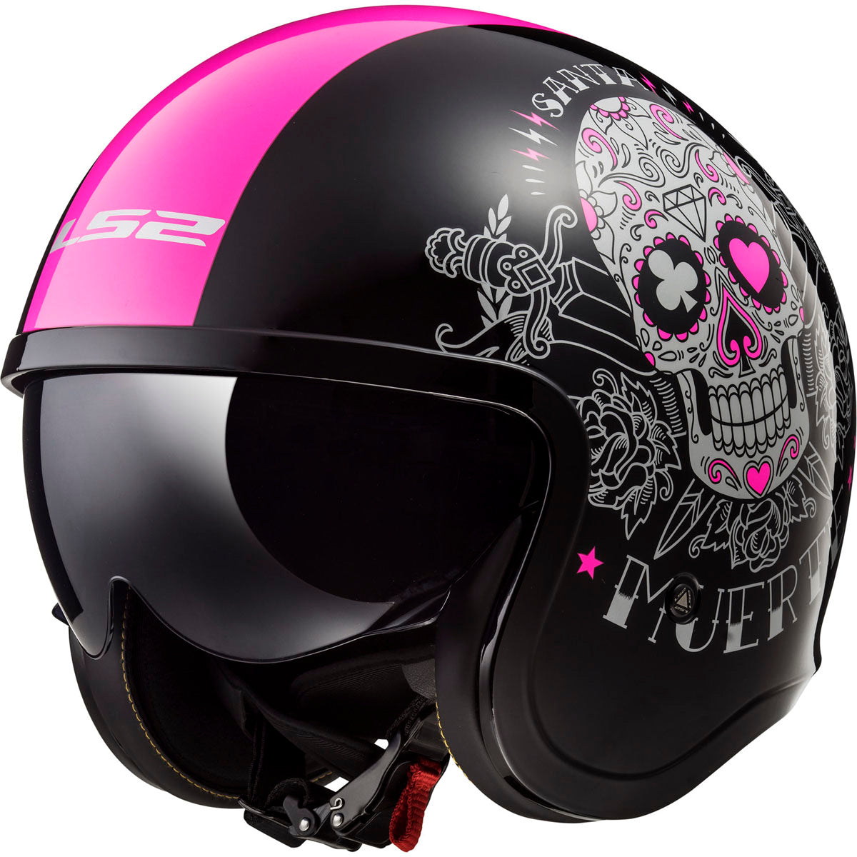 LS2 Spitfire Pink Muerte Helmet CLOSEOUT