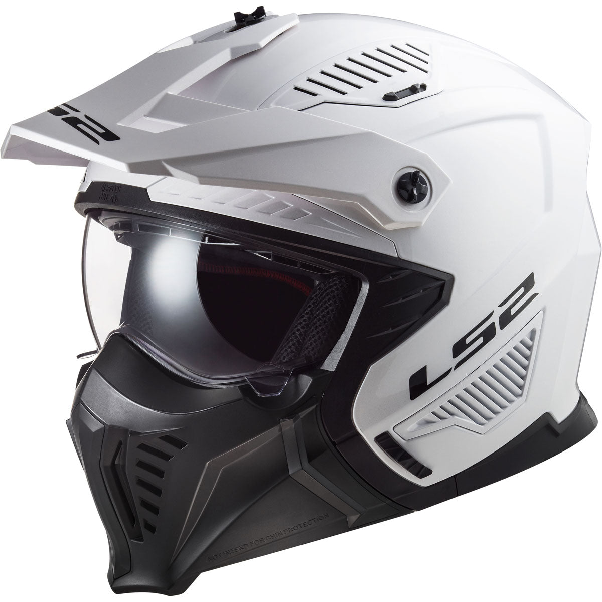 LS2 Drifter Solid Helmet - Gloss White