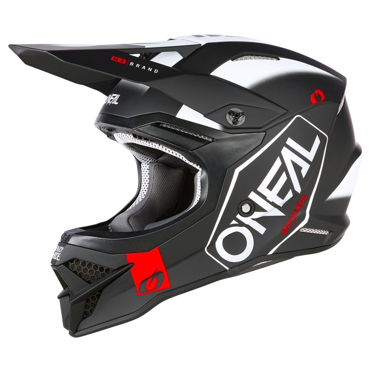 O'Neal 3 Series Helmet Hexx V.23 - Black/White